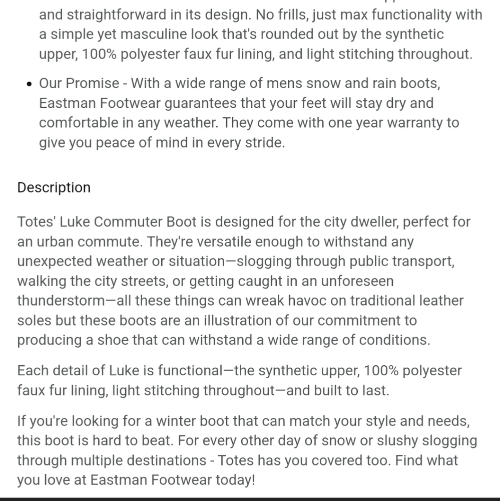 Luke Commuter Boot By Totes - image 2